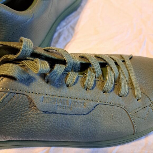 Michael Kors Keating Leather Sneaker in Amazon Green Men's Size 13 New In Box! - Picture 10 of 16